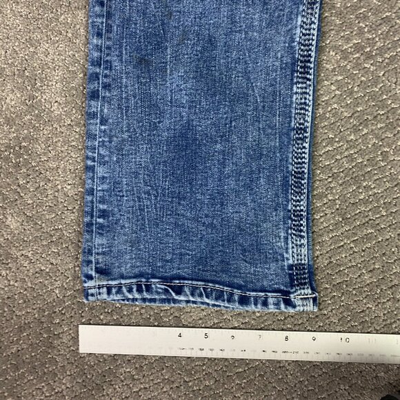 BKE Jake Bootleg Jeans Men's 36R Measures 34 x 30 Blue Stretch Denim Bootcut - Picture 12 of 14